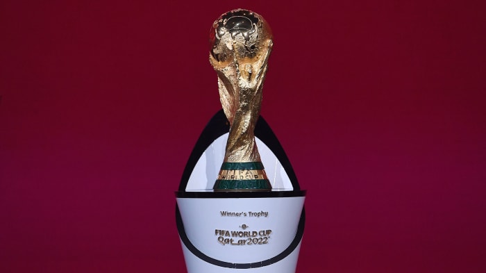 The FIFA World Cup trophy